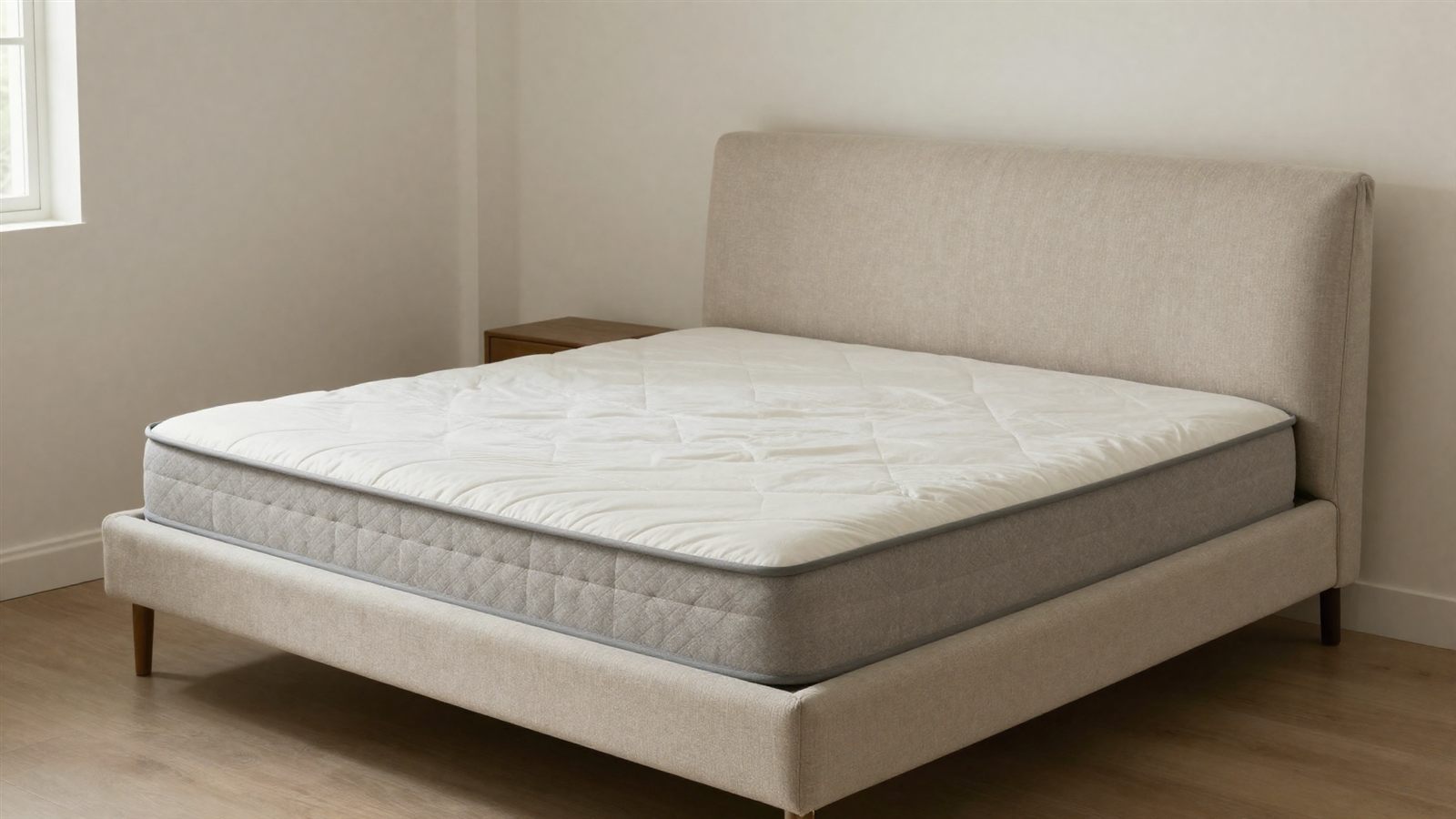 Boxspringbett 140x200 cm im Schlafzimmer