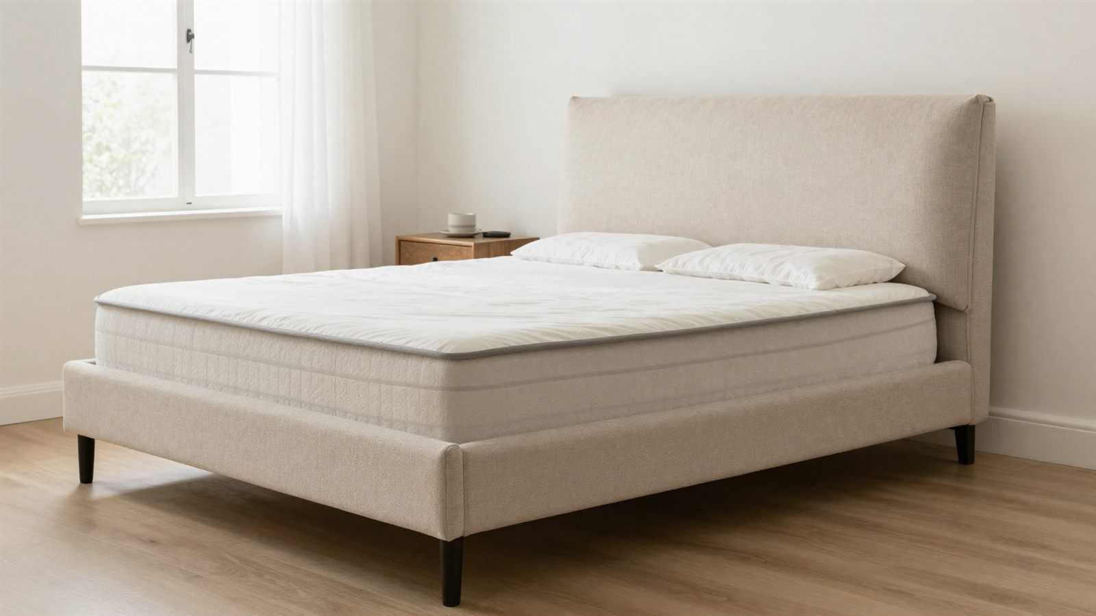 Günstiges Boxspringbett im Schlafzimmer